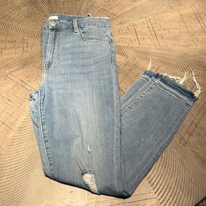 7 For All Mankind high waisted ankle skinny